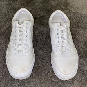 White old skool vans